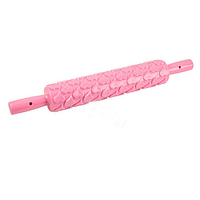  Скалка фигурная "Сердечки" 25х3см 339-828 