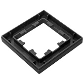 Рамка для розеток и выключателей, 1 пост, цвет черный, EKF Эпика Рамка для розеток и выключателей, 1 пост, цвет черный, EKF Эпика