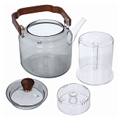 Чайник заварочный 1000мл "Хай-Тек" с двойным ситом 312-1285 Чайник заварочный 1000мл "Хай-Тек" с двойным ситом 312-1285