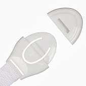  Блокираторы для дверей и ящиков 20,5см, 6шт, белые, таканевые 