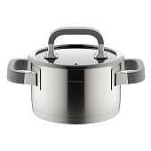 Кастрюля со стеклянной крышкой, 16 см NADOBA, LEONA 796514 Кастрюля со стеклянной крышкой, 16 см NADOBA, LEONA 796514