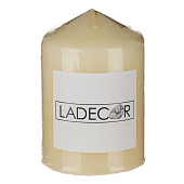  Свеча LADECOR пеньковая, 7х10 см, парафин, слоновая кость, 508-772 
