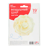  Воздушный шар фольгированный 19" "Цветок. Кремовая камелия" 10993588 