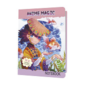  Блокнот Аниме MAGIC, 120х170 мм, 32л, (обложка девочка с рыбами) 