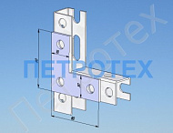 Пластина Г-образная 80х80х30х4,0 мм, с 3 отв. Д=13,1мм, оцинкованная Пластина Г-образная 80х80х30х4,0 мм, с 3 отв. Д=13,1мм, оцинкованная