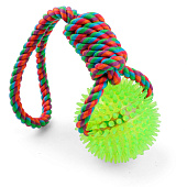 Игрушка для собак Грейфер Триол веревка с петлей, мяч игольчатый 85/340 мм 12111094 Игрушка для собак Грейфер Триол веревка с петлей, мяч игольчатый 85/340 мм 12111094