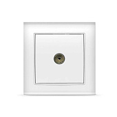 Розетка TV Универсал Бриллиант 7947571 бел. Розетка TV Универсал Бриллиант 7947571 бел.