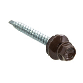  Саморезы кровельные 4,8х35мм, 60шт, RAL 8017 шоколадно-коричневый 