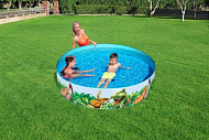  Бассейн Bestway жесткий борт Динозавры Fill 'N Fun, 183х38см, 749л   арт.55022 