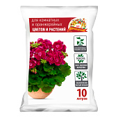 Грунт Царица цветов 10 л, цветочный, для комнатных и оранжерейных 