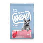 Сухой корм для кошек AlphaPet Menu, 350 г, говядина Сухой корм для кошек AlphaPet Menu, 350 г, говядина