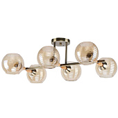 Люстра в стиле модерн 20110/6AB AMB 60Вт Е27 S=13м2 /ЭкономСвет Люстра в стиле модерн 20110/6AB AMB 60Вт Е27 S=13м2 /ЭкономСвет