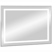 Зеркало с LED подсветкой Торрес Люкс 800х600 с механическим выключателем и холодной подсветкой Континент