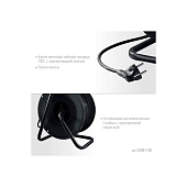 Удлинитель силовой на катушке ПВС 3х2.5мм, 30м, 3500 Вт, IP44, MIRAX Удлинитель силовой на катушке ПВС 3х2.5мм, 30м, 3500 Вт, IP44, MIRAX