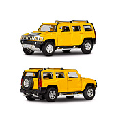 Машина металлическая ТМ Автопанорама 1:43 Hummer H3 цвет: желтый, JB1251268