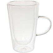 Кружка стеклянная с двойными стенками 450мл "Хай-Тек" для латте 359-0928 Кружка стеклянная с двойными стенками 450мл "Хай-Тек" для латте 359-0928