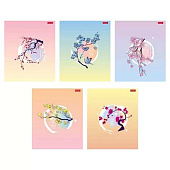 Тетрадь А5 48л скрепка клетка карт. обл. ламинация софт-тач скруг.углы Цветущие страницы (100) /48Т5лВ1/ Тетрадь А5 48л скрепка клетка карт. обл. ламинация софт-тач скруг.углы Цветущие страницы (100) /48Т5лВ1/