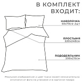  Постельное бельё Этель Евро Black night 200х215, 220х240, 50х70-2 шт, 100% хлопок, поплин 125г/м2 