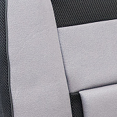  Чехлы сиденья SKYWAY Protect Plus- 1 полиэстер/велюр/сетка 11 предм. черно/серый 