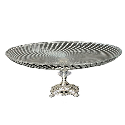  Ваза на ножке.Круглая. 32х32х15 см. 400114 