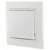 Выключатель встраиваемый проходной 1 клавиша, цвет белый, Lezard MIRA Выключатель встраиваемый проходной 1 клавиша, цвет белый, Lezard MIRA