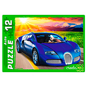 Пазлы 12 элементов Крутые автомобили П12-1555 Пазлы 12 элементов Крутые автомобили П12-1555