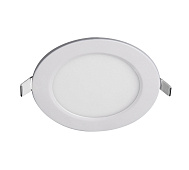 Светильник точечный встраиваемый LED PPL-R  6Вт 6500К круг ультратонк (d120х20/монтажн d110-115) /Jazzway