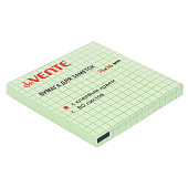 Блок для записей 76х76 мм 80 л deVENTE, с клеевым краем, офсет, 75 г/м, зеленый в клетку, 2010386 Блок для записей 76х76 мм 80 л deVENTE, с клеевым краем, офсет, 75 г/м, зеленый в клетку, 2010386