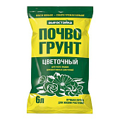  Грунт Эконом Вырастайка 6л, цветочный 