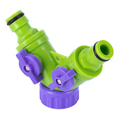 Разветвитель 2- х канальный, регулируемый, со штуцерами// PALISAD , 66426 Разветвитель 2- х канальный, регулируемый, со штуцерами// PALISAD , 66426