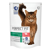 Сухой корм PERFECT FIT для стерилизованных кошек с говядина 650г