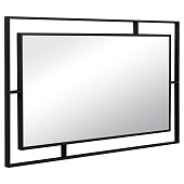 Зеркало интерьерное настенное в прямоугольном корпусе из металла 80х45 см черный 8045-Z1 Зеркало интерьерное настенное в прямоугольном корпусе из металла 80х45 см черный 8045-Z1