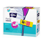  Гигиенические прокладки Bella Белая линия Panty Classic 50+10шт Арт.BE-021-RN60-053 (ф12) 