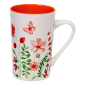  Кружка керамическая 420мл "Луговые цветы", микс  323-0543 