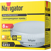 Лампа LED 8Вт GX53 2700К/Navigator 71362