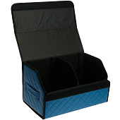 Органайзер кофр в багажник автомобиля Cartage саквояж, экокожа стеганая, 50х30х30 см, синий 10648513 Органайзер кофр в багажник автомобиля Cartage саквояж, экокожа стеганая, 50х30х30 см, синий 10648513