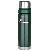  Термос (HS.TM-056-G) 750ML с ситечком зеленый (2 крышки-кружки) TONAR 