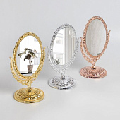 Зеркало настольное пласт нож овал (2) 13х16/17х30,5см с увел МИКС к/кор накл QF 3972268 Зеркало настольное пласт нож овал (2) 13х16/17х30,5см с увел МИКС к/кор накл QF 3972268