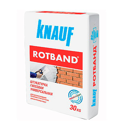  Штукатурка гипсовая универсальная Ротбанд (30кг) /Knauf 