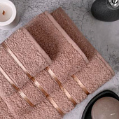 Полотенце 30x50 махровое SPA (TR) коричневый Полотенце 30x50 махровое SPA (TR) коричневый