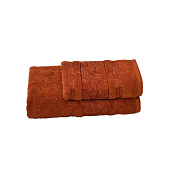  Полотенце махровое 30х60 +/- 2см Бодринг (пл.430гр/кв.м) (06-024, коричневый) 