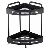 Полка настенная 2-ярусная угловая TA-3542B2 черный /101201 Zenfort Полка настенная 2-ярусная угловая TA-3542B2 черный /101201 Zenfort