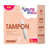 Тампоны Young Show Light 8шт. 4,5см Гросс Тампоны Young Show Light 8шт. 4,5см Гросс