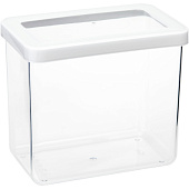 Емкость д/сып.прод. 1,7л Степ прямоуг. 16х10х14см белый М1297 Емкость д/сып.прод. 1,7л Степ прямоуг. 16х10х14см белый М1297
