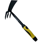Мотыжка садовая комбинированная с прорезиненной черно-желтой ручкой Мотыжка садовая комбинированная с прорезиненной черно-желтой ручкой