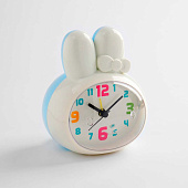 Будильник настольный Зайчик детские 7х8.5 см 12.5х10 см 2xAA 7855101 Будильник настольный Зайчик детские 7х8.5 см 12.5х10 см 2xAA 7855101