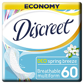 Ежедневные гигиенические прокладки DISCREET Женские Deo Spring Breeze Multiform Trio 60шт ПрКор
