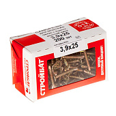 Саморезы для монт.окон желт.цинк с буром 3,9х25 (200 шт) Саморезы для монт.окон желт.цинк с буром 3,9х25 (200 шт)