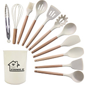 Набор кухонных принадлежностей 12 предметов, бежевый TC-UTSK10-BG Набор кухонных принадлежностей 12 предметов, бежевый TC-UTSK10-BG