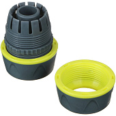 Муфта ремонтная для шланга 3/4 INBLOOM PROF+ обрезиненное покрытие ABS 169-033 Муфта ремонтная для шланга 3/4 INBLOOM PROF+ обрезиненное покрытие ABS 169-033